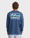 Runner Premium Long Sleeve Cotton T-Shirt - Dark Denim
