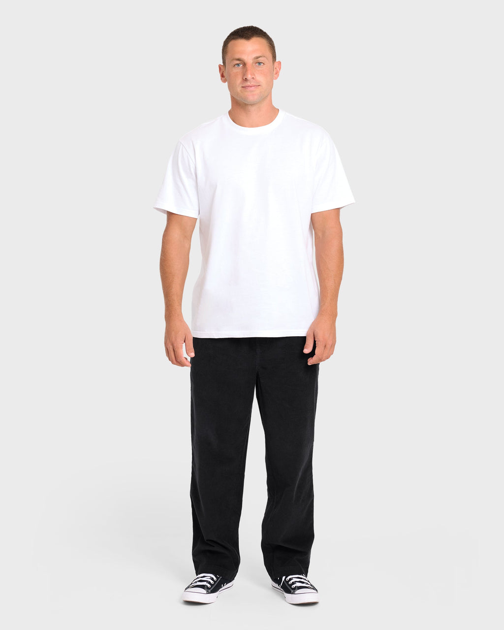 Larry Layback Cord Pants - Black