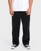 Larry Layback Cord Pants - Black