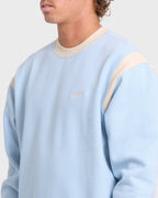 Highway Garage Crewneck Sweatshirt - Blue Smoke