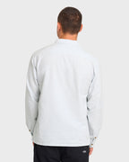 Garage Post Up Long Sleeve Oxford Shirt - Blue Smoke