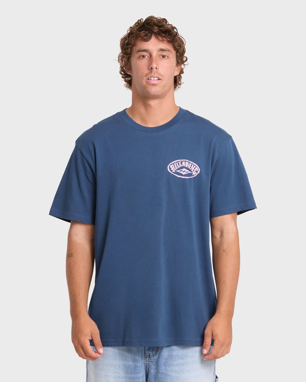 Reverse Premium Short Sleeve Cotton T-Shirt - Dark Denim