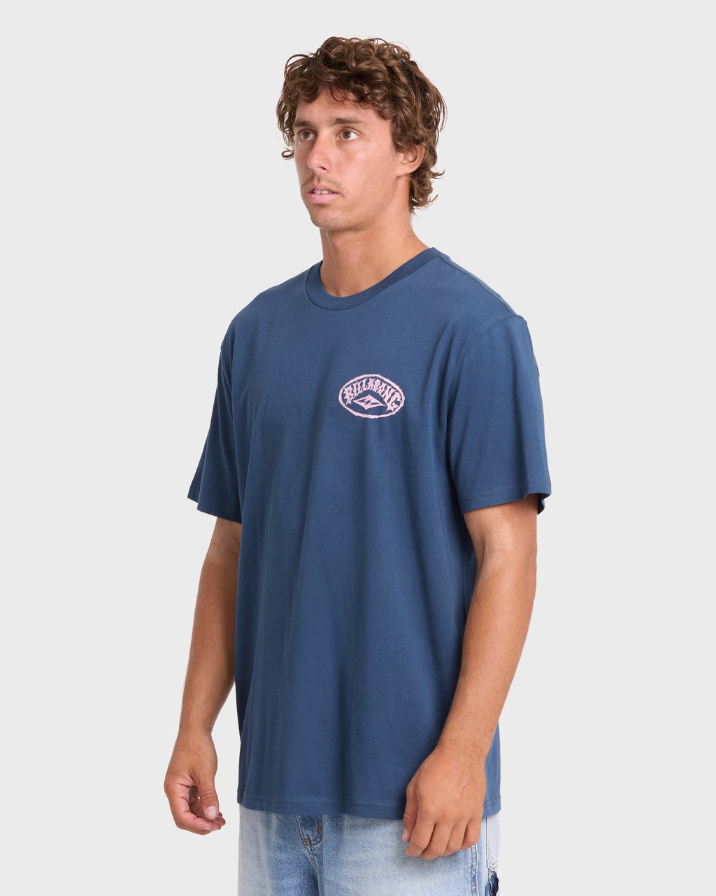 Reverse Premium Short Sleeve Cotton T-Shirt - Dark Denim