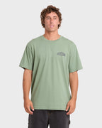 Reverse Premium Short Sleeve Cotton T-Shirt - Hedge Green