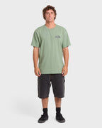 Reverse Premium Short Sleeve Cotton T-Shirt - Hedge Green