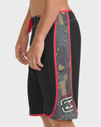 73 Long Bong Hawaii Pro 21 Boardshorts - Black