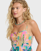 Fever Dream Mini Dress - Deep Lagoon Multi