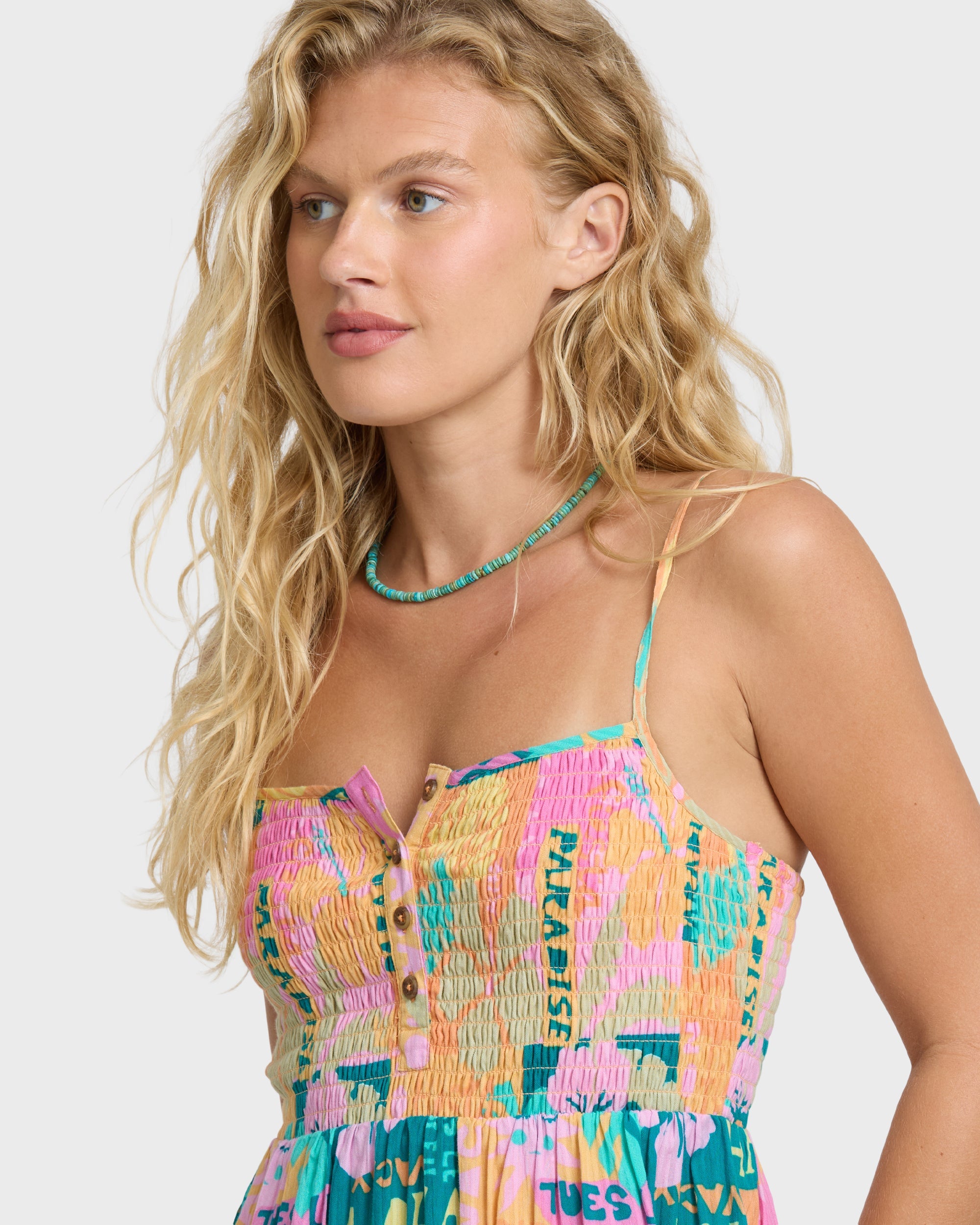 Fever Dream Mini Dress - Deep Lagoon Multi