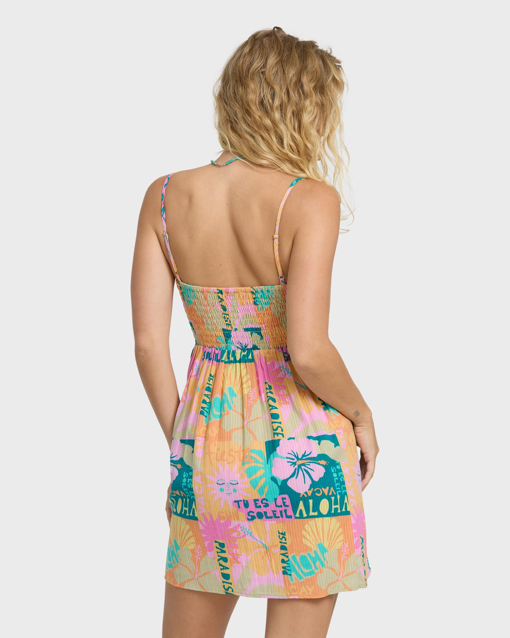 Fever Dream Mini Dress - Deep Lagoon Multi