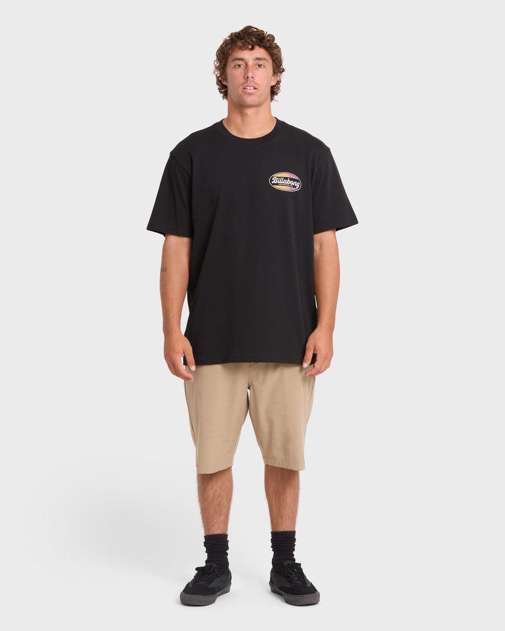 Off Duty Premium Short Sleeve Cotton T-Shirt - Black