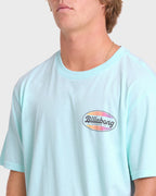 Off Duty Premium Short Sleeve Cotton T-Shirt - Coastal Blue