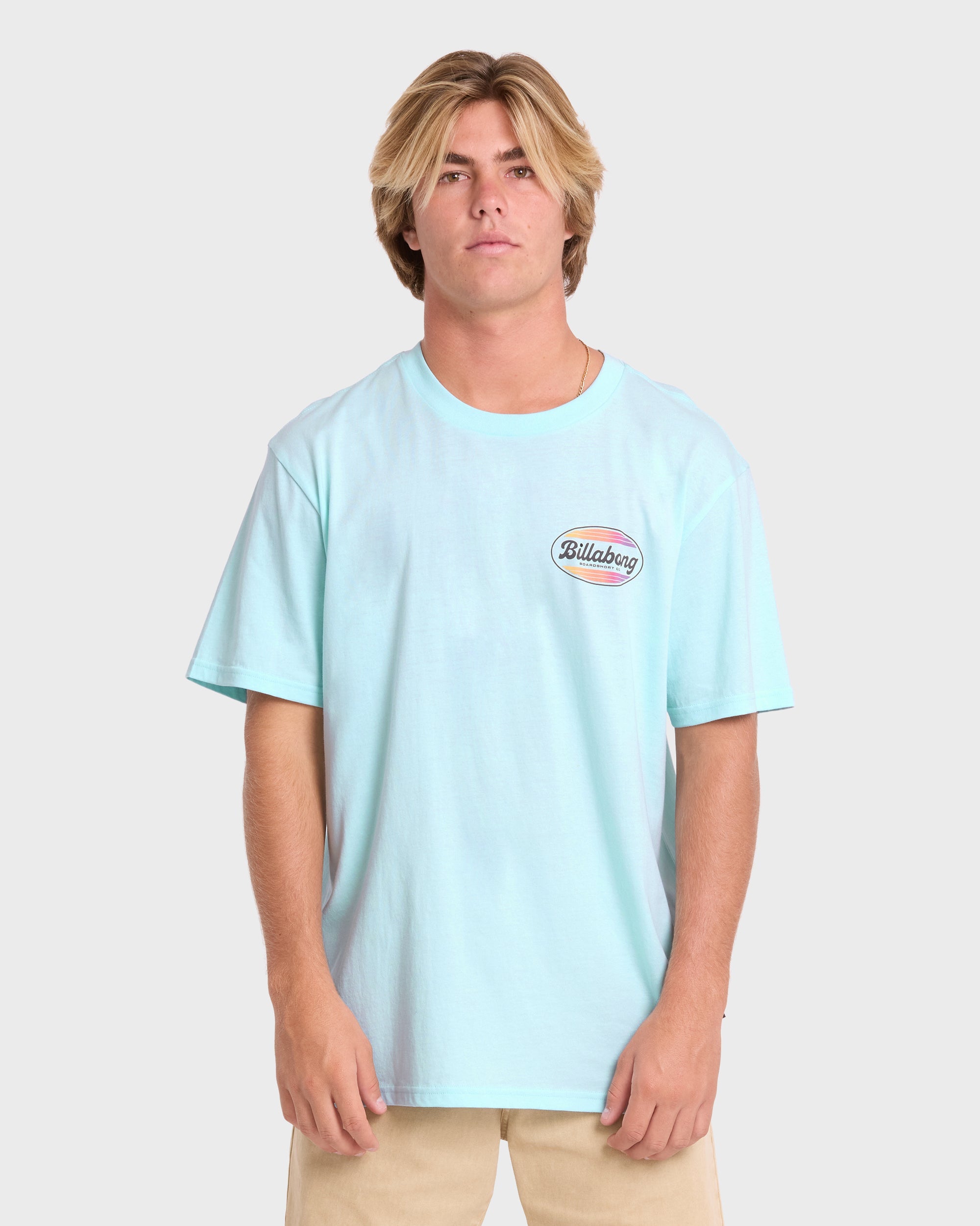 Off Duty Premium Short Sleeve Cotton T-Shirt - Coastal Blue