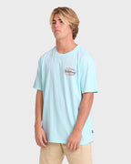 Off Duty Premium Short Sleeve Cotton T-Shirt - Coastal Blue