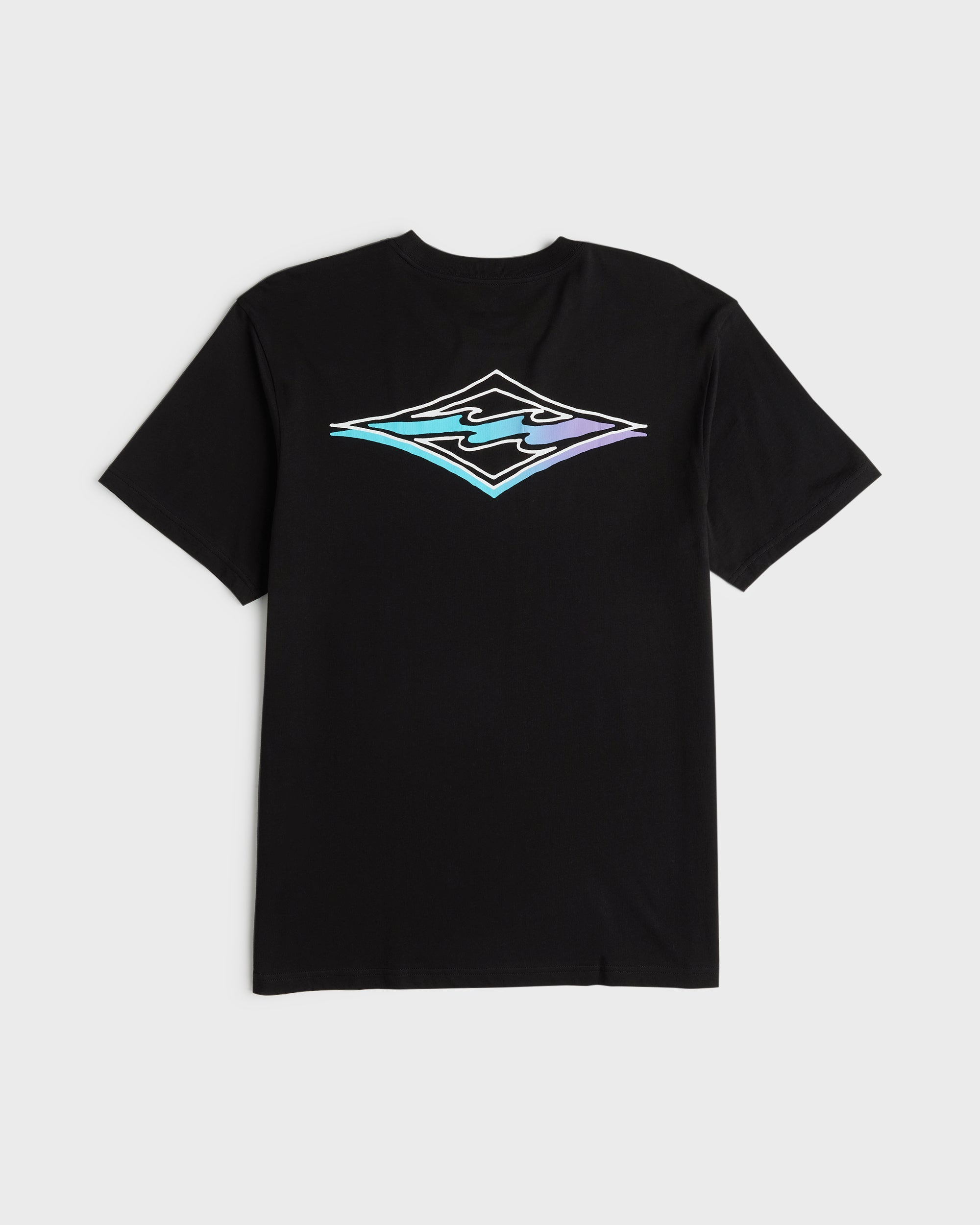 Crayon Wave Premium Short Sleeve Knit T-Shirt - Black