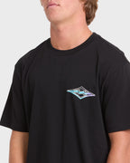 Crayon Wave Premium Short Sleeve Knit T-Shirt - Black