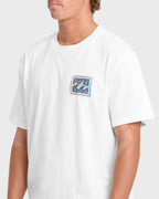 Crayon Wave Premium Short Sleeve Knit T-Shirt - Off White