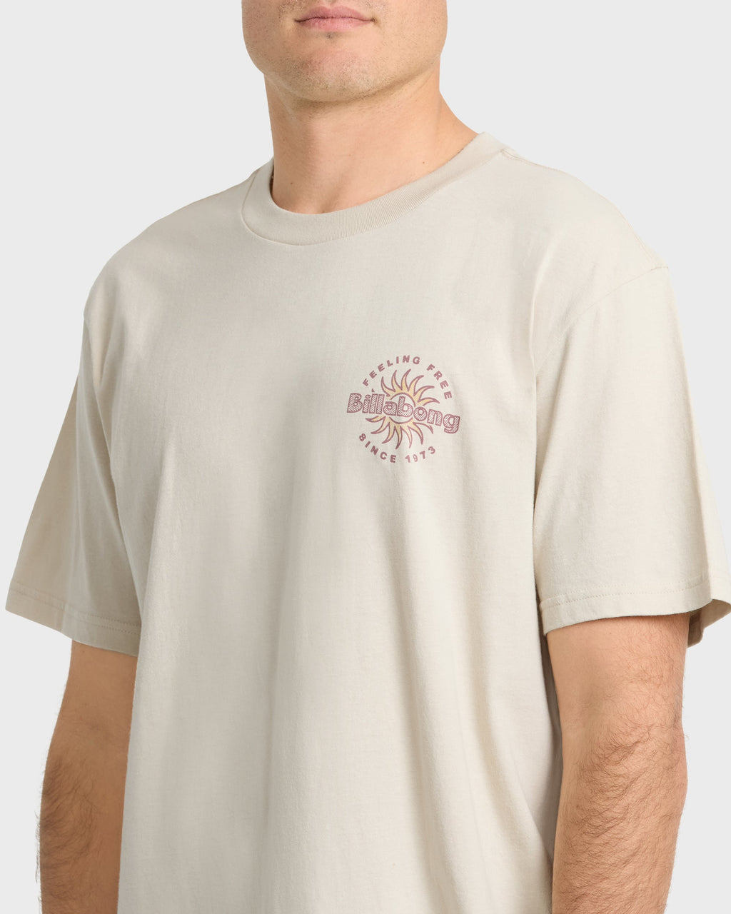 Single Fin Premium Short Sleeve Knit T-Shirt - Oatmeal