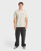 Single Fin Premium Short Sleeve Knit T-Shirt - Oatmeal