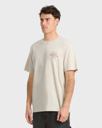 Single Fin Premium Short Sleeve Knit T-Shirt - Oatmeal