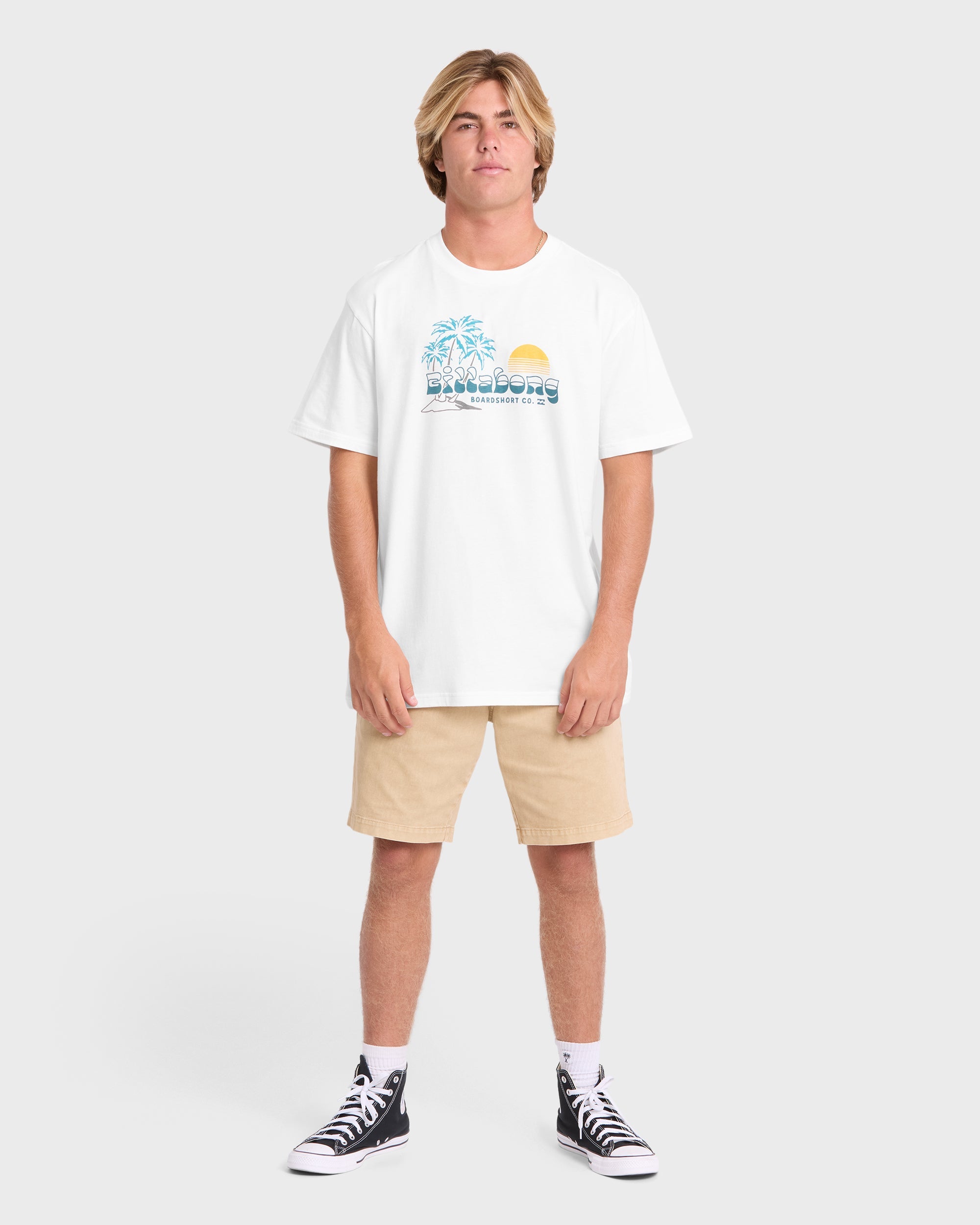 Check Out Premium Short Sleeve Knit T-Shirt - Off White