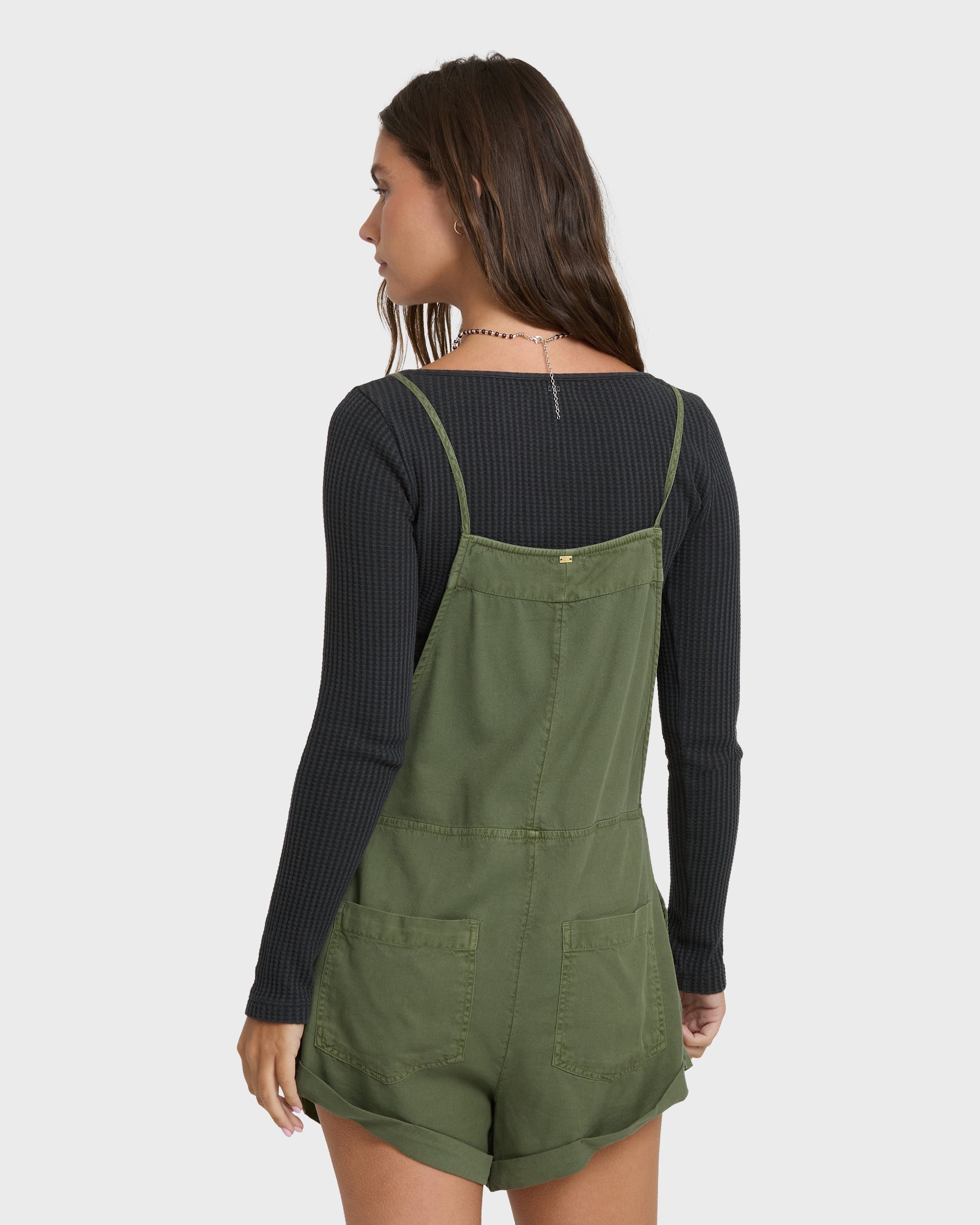 Wild Pursuit Overall Romper - Canteen