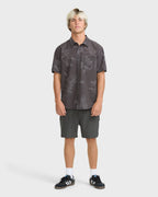 Sundays Island Short Sleeve Woven Shirt - Phantom