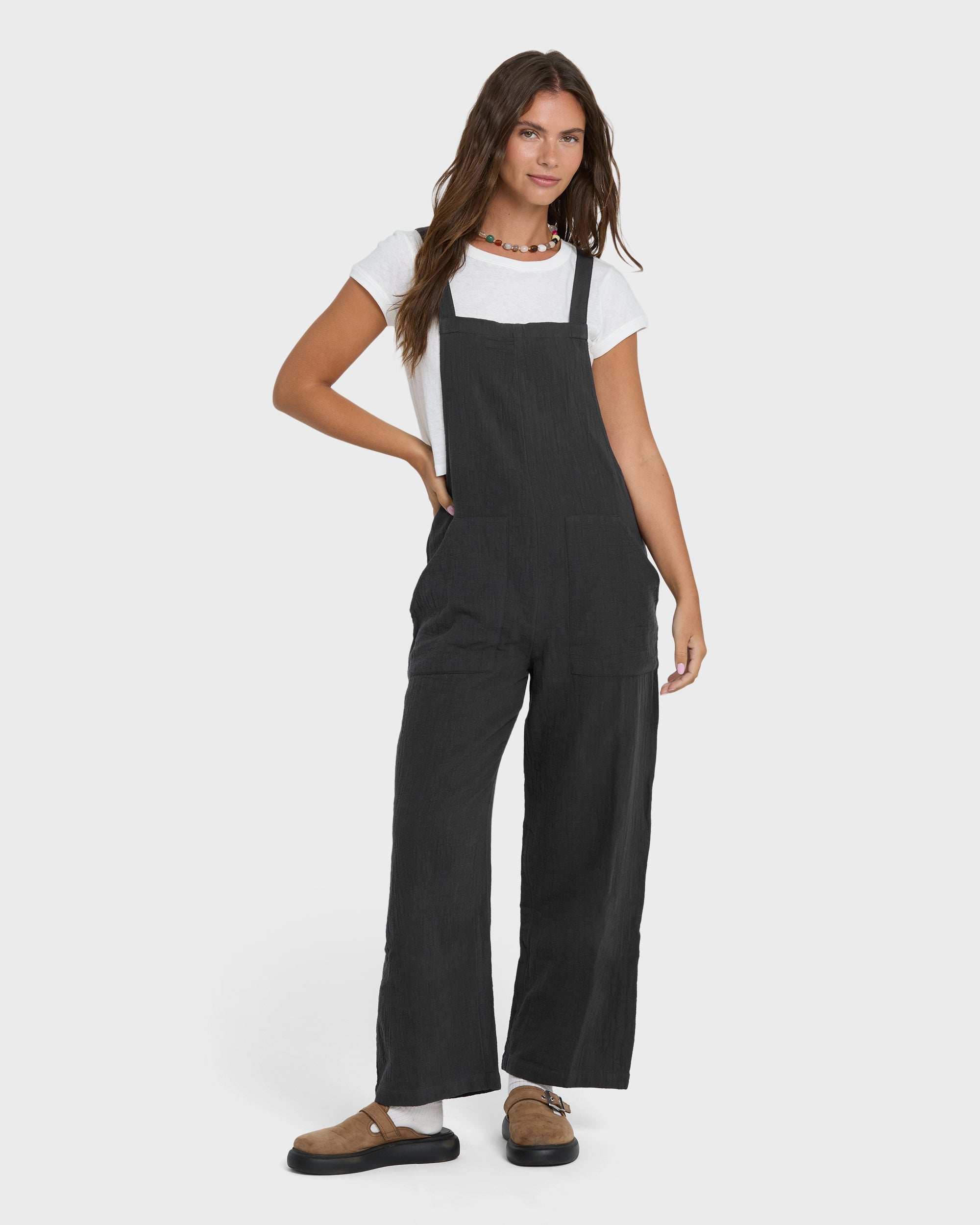 Pacific Time Jumpsuit - Black Sands