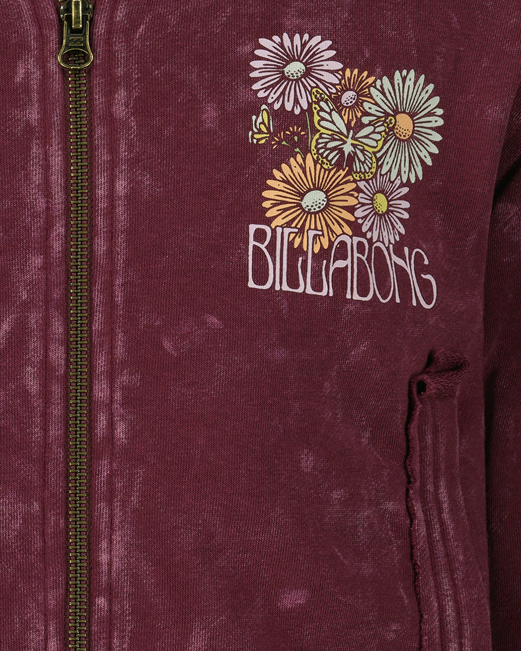 Girls Wildflower Zip Sweatshirt