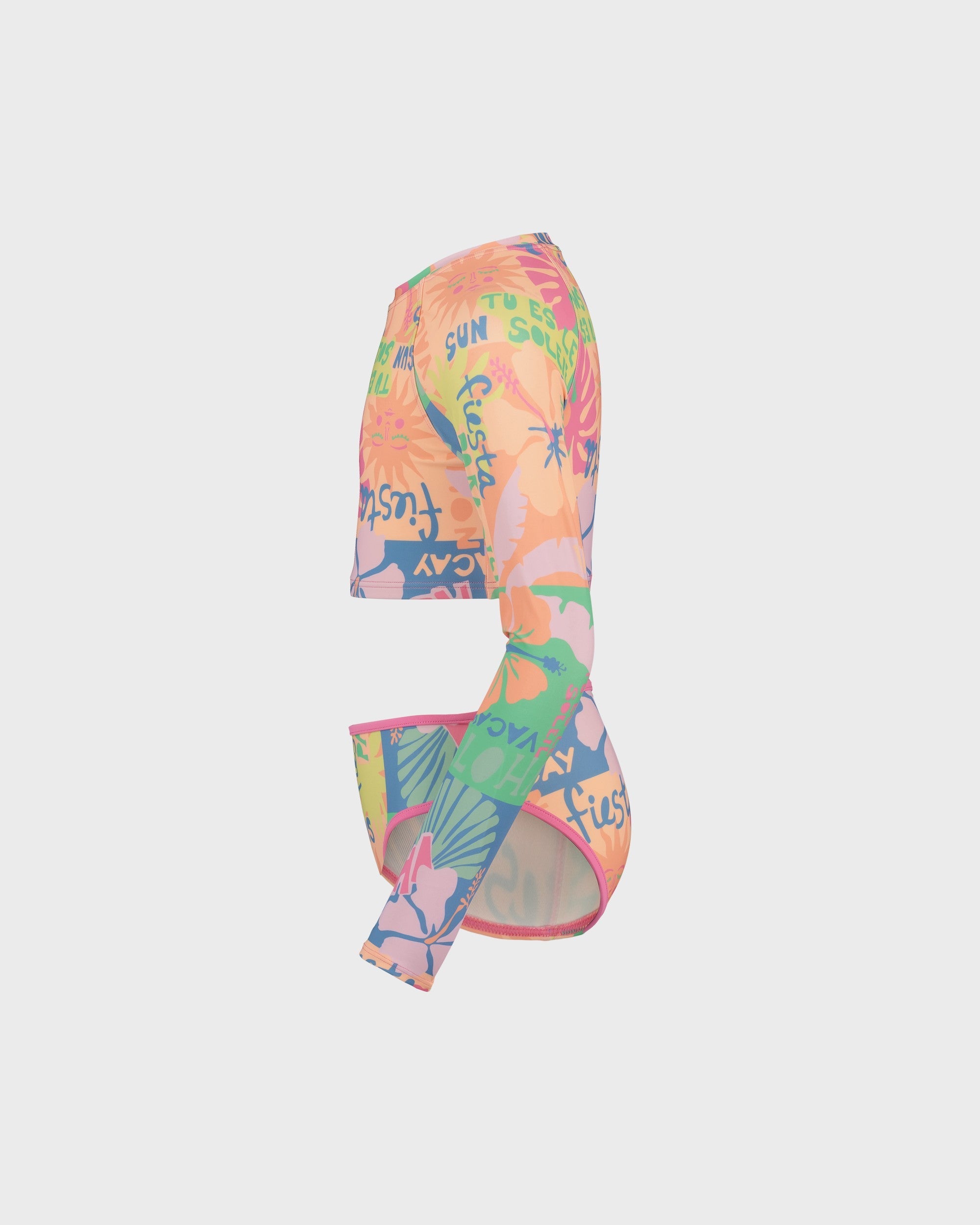 Girls Sun Scape Crop Rashguard Set