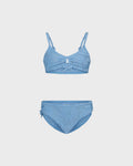 Girls Botanic Blues Bikini Set