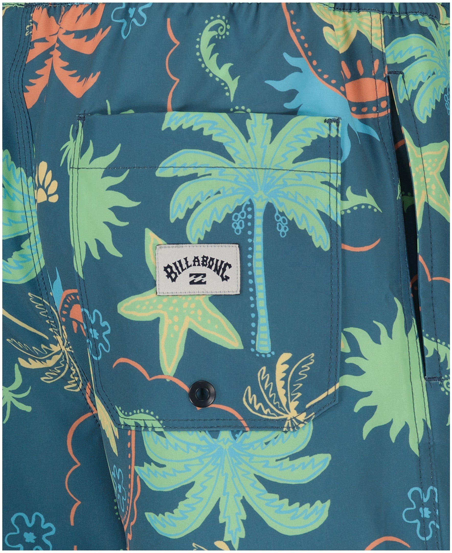 Little Boys Sundays Layback Swim Trunks