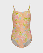 Girls Crazy For Coral One Piece Swimsuit