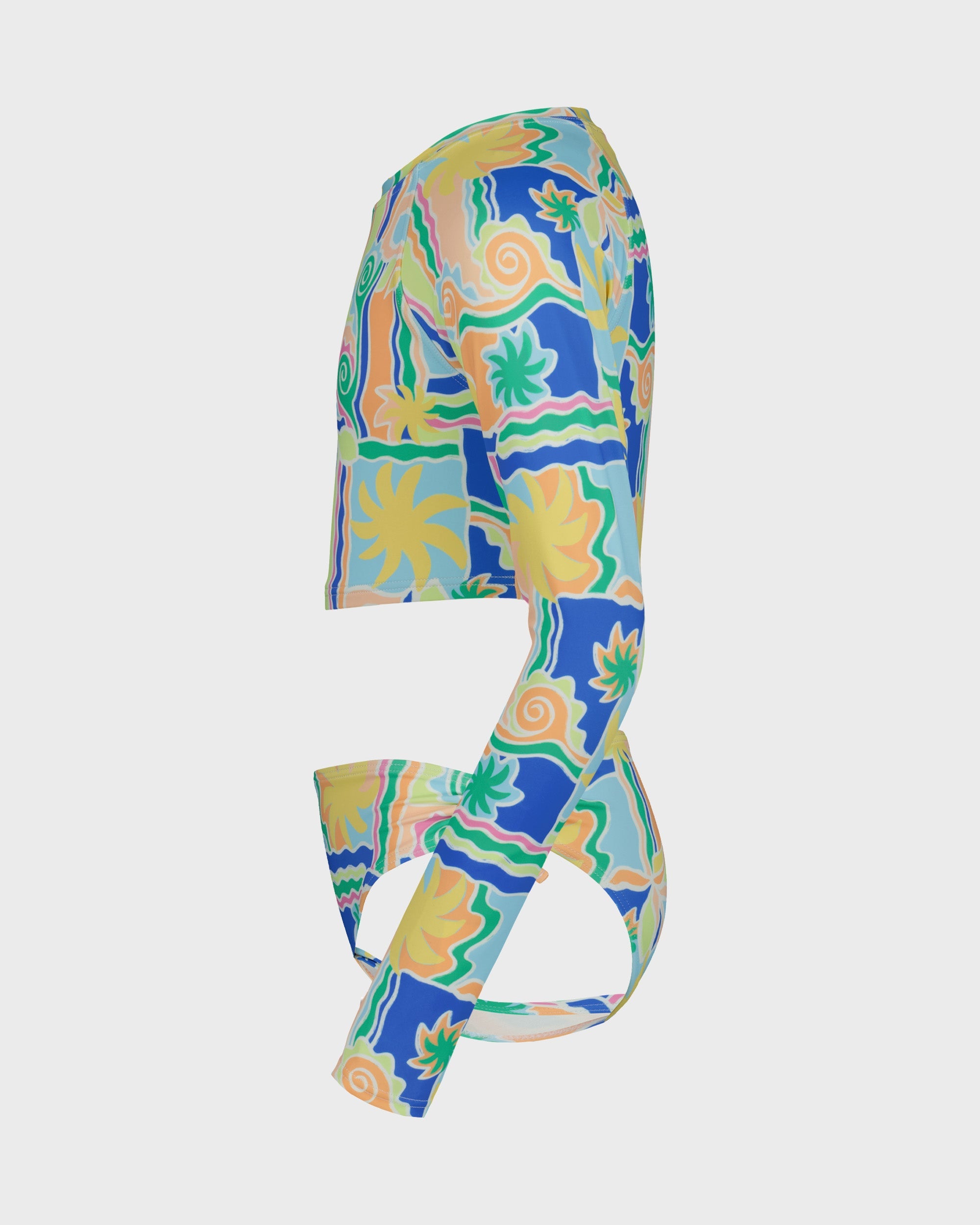 Girls Sol Playa Crop Rashguard Swimsuit Set