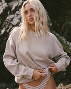 That Life V-Neck Sweatshirt - Cobblestone