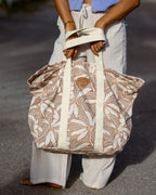 Poppins Playa Zip Top Tote - Stone