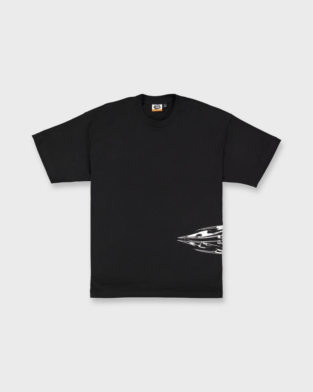 Chrome Diamond Short Sleeve Knit T-Shirt - Black