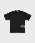 Chrome Diamond Short Sleeve Knit T-Shirt - Black