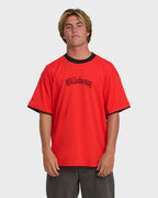 Immortal Tipper Short Sleeve Knit T-Shirt - Deep Red