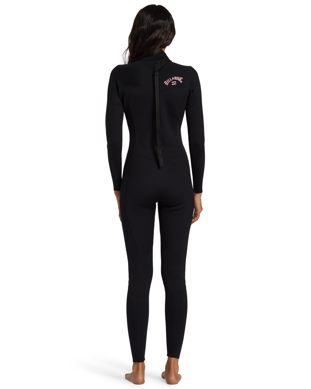 3/2mm Foil Flatlock Back Zip Wetsuit - Black