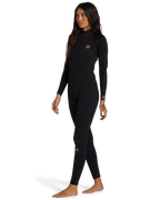 3/2mm Foil Flatlock Back Zip Wetsuit - Black