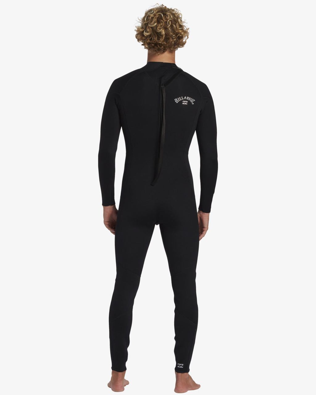 3/2mm Foil Flatlock Back Zip Wetsuit - Black