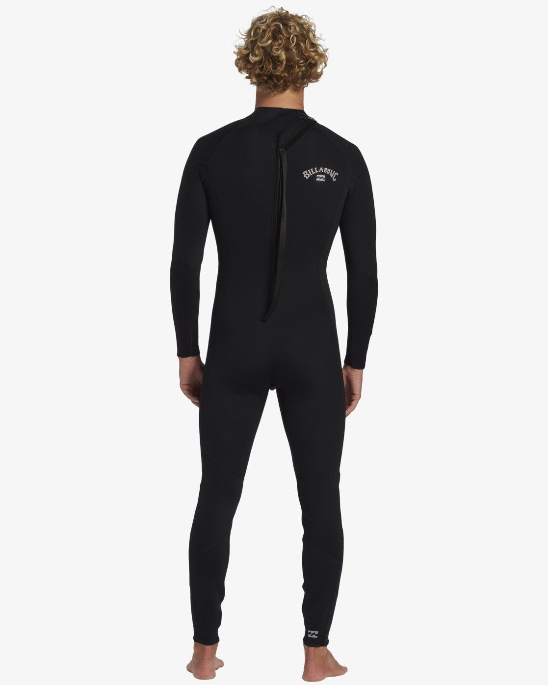 3/2mm Foil Flatlock Back Zip Wetsuit - Black