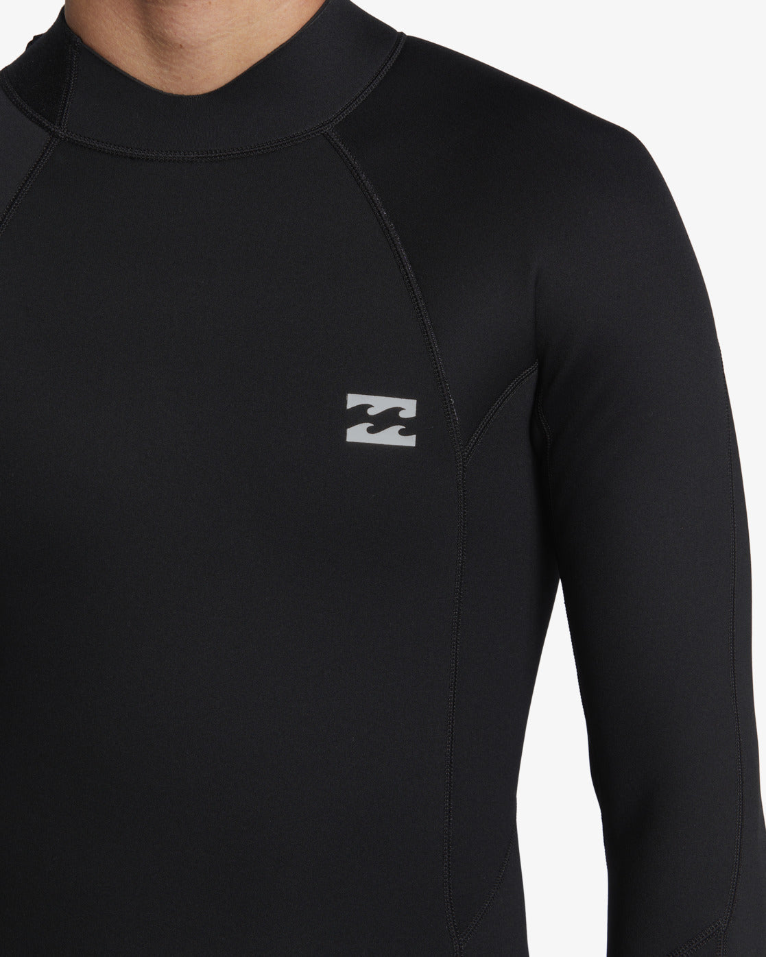 3/2mm Foil Flatlock Back Zip Wetsuit - Black