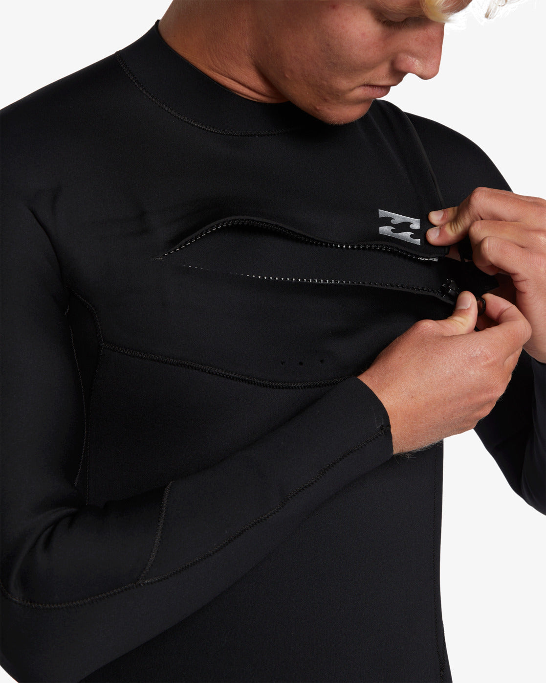 4/3mm Foil GBS Chest Zip Wetsuit - Black